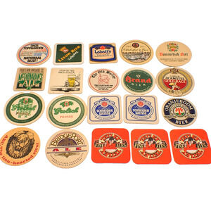 European & US Beer Coasters Mats Bar Pub Man Cave Art Breweriana 20 Pcs VG Vtg